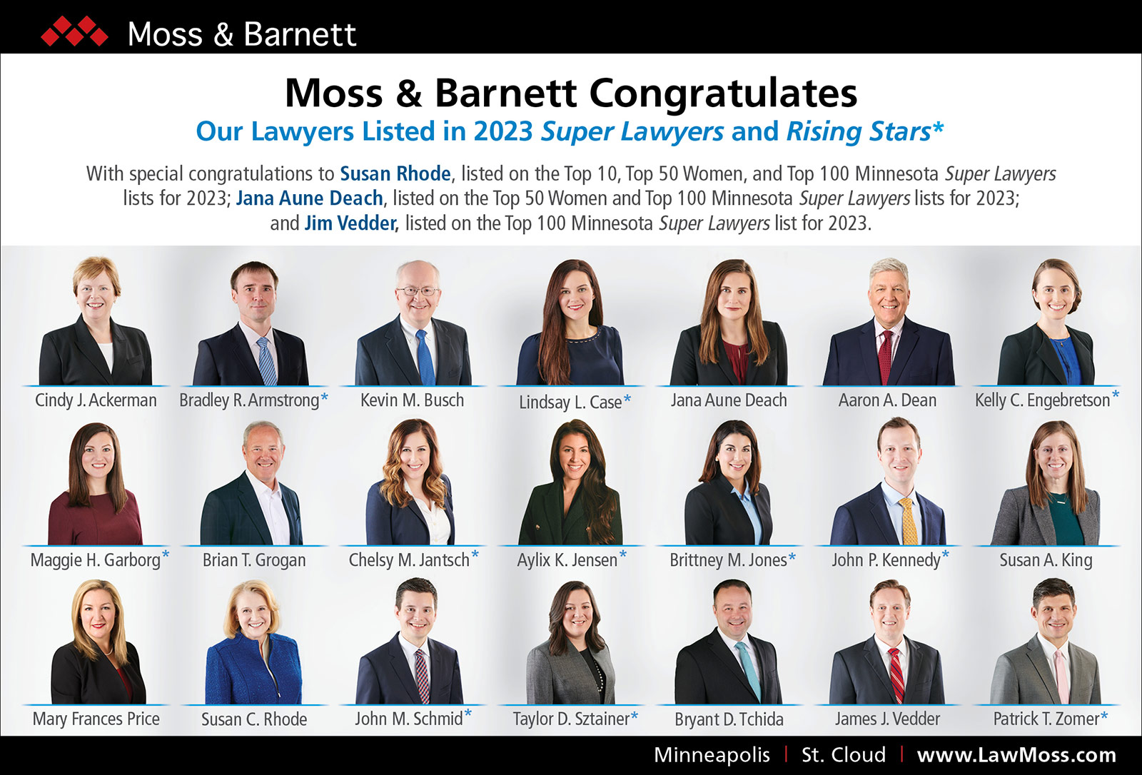 2023 Super Lawyers and Rising Stars